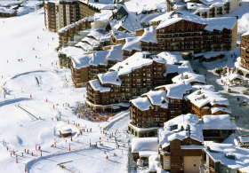 Birds eye view of Val Thorens snowpark (courtesy of Val Thorens tourist board)