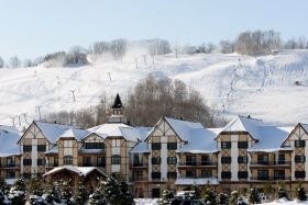 The Mountain Grand Lodge Hotel is ranked among the top ski hotels in North America.