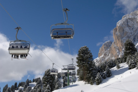 Lift system in Val Gardena