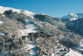 Scenic view of Les Orres ski resort.