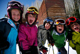 Children and snow sports go well together.