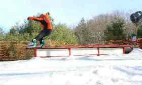 Snowboarder at Ski Sundown.