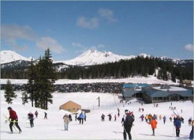Ski or snowboard cheaply at Mt. Bachelor.