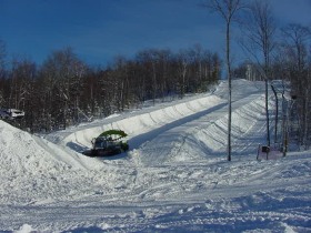 Indianhead Mountain offers the longest halfpipe in Michigan's UP.