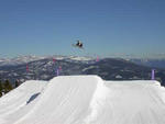 Squaw Valley - Snowboarding Jump at Squaw