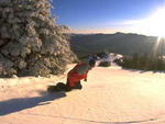 Waterville Valley - Snowboarder on the slopes