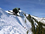 Deer Valley - Skier catching big air