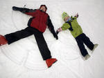 Sugarbush - Making snow angels 