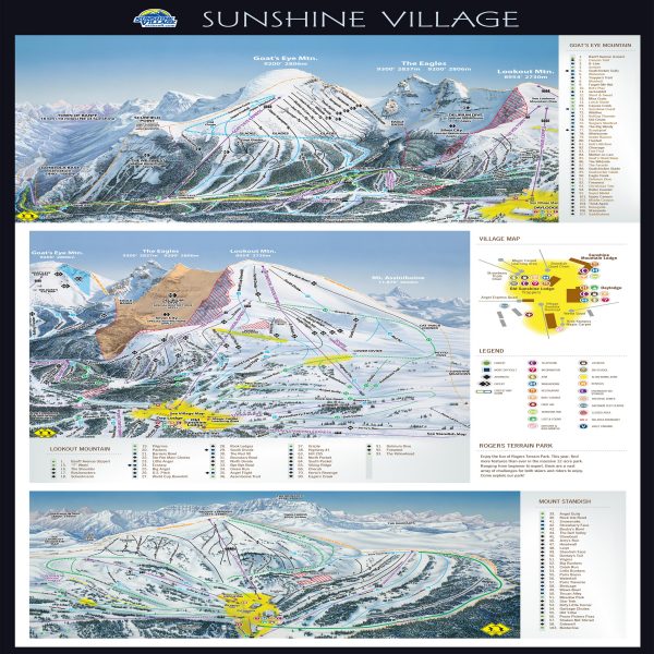 This Sunshine Village Piste Map is interactive. Use the controls below to This Sunshine Village Piste Map is interactive. Use the controls below to